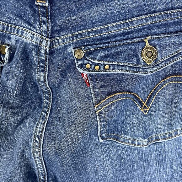 Levi’s 515 Bootcut Medium Wash Mid Rise Size 12M 31x30 Western Detailed Pockets - Picture 8 of 12